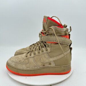 Nike Special Field Air Force 1 Men Sz 9.5 864024-205 Khaki Rush Coral Boot Shoes